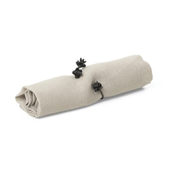 Forest servetring 4-pack - Black brass - Ferm Living