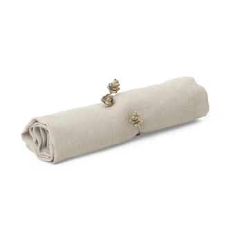 Forest servetring 4-pack - Brass - Ferm Living