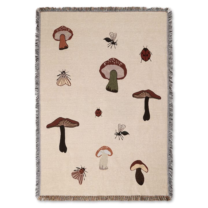 Forest tapestry plaid 120x170 cm - Sand - Ferm LIVING