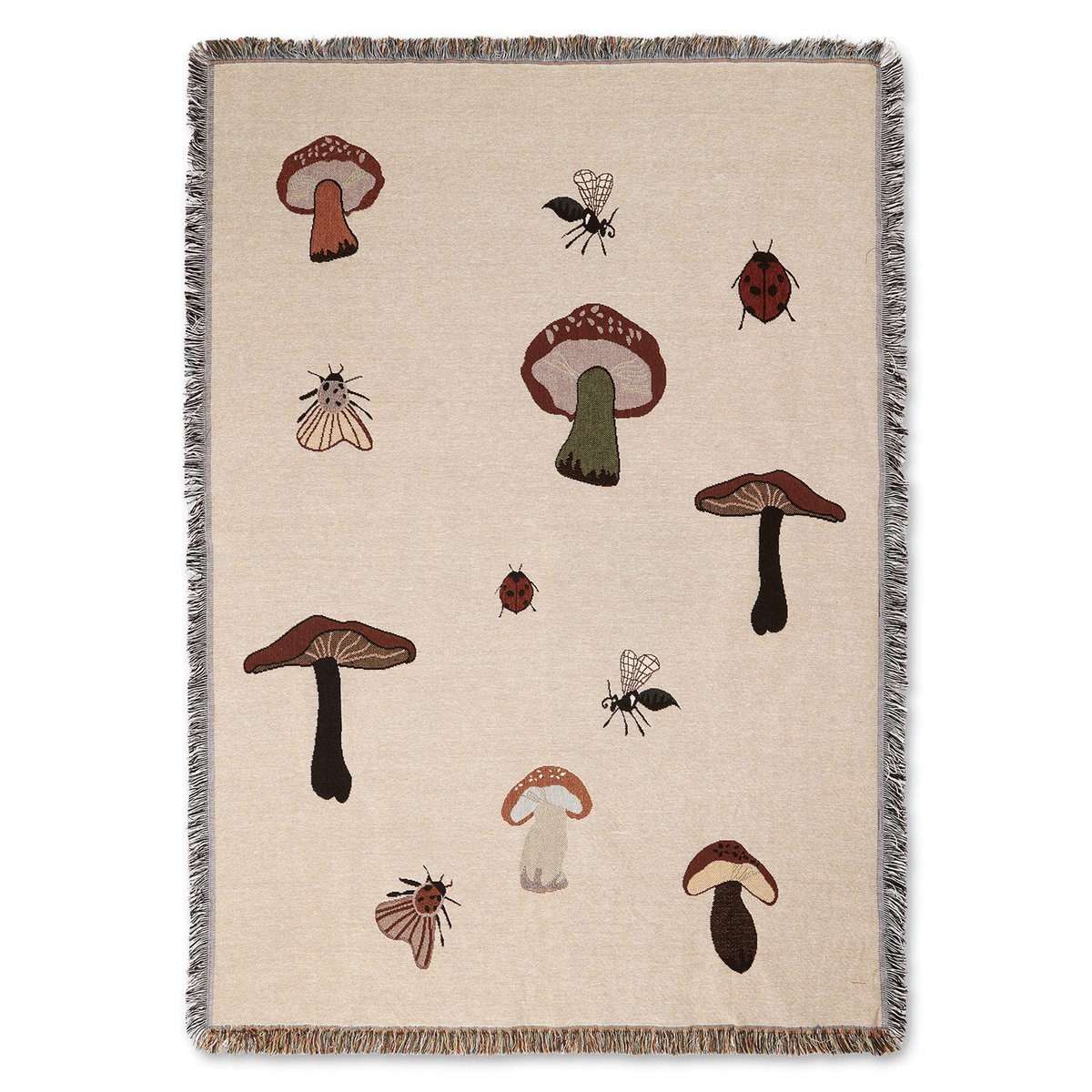 ferm LIVING Forest tapestry plaid 120x170 cm Sand