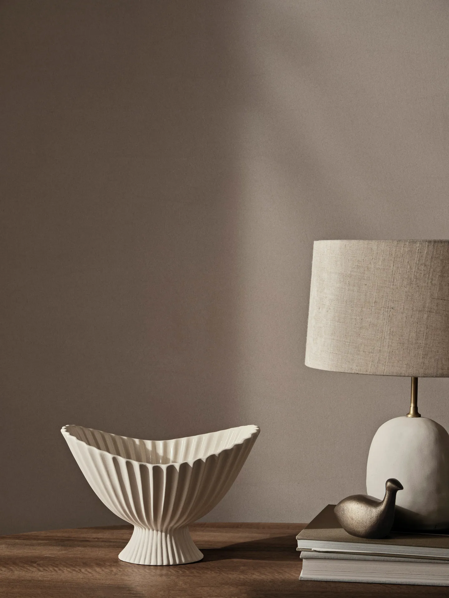 Fountain schaal 28 cm, Off-white Ferm Living