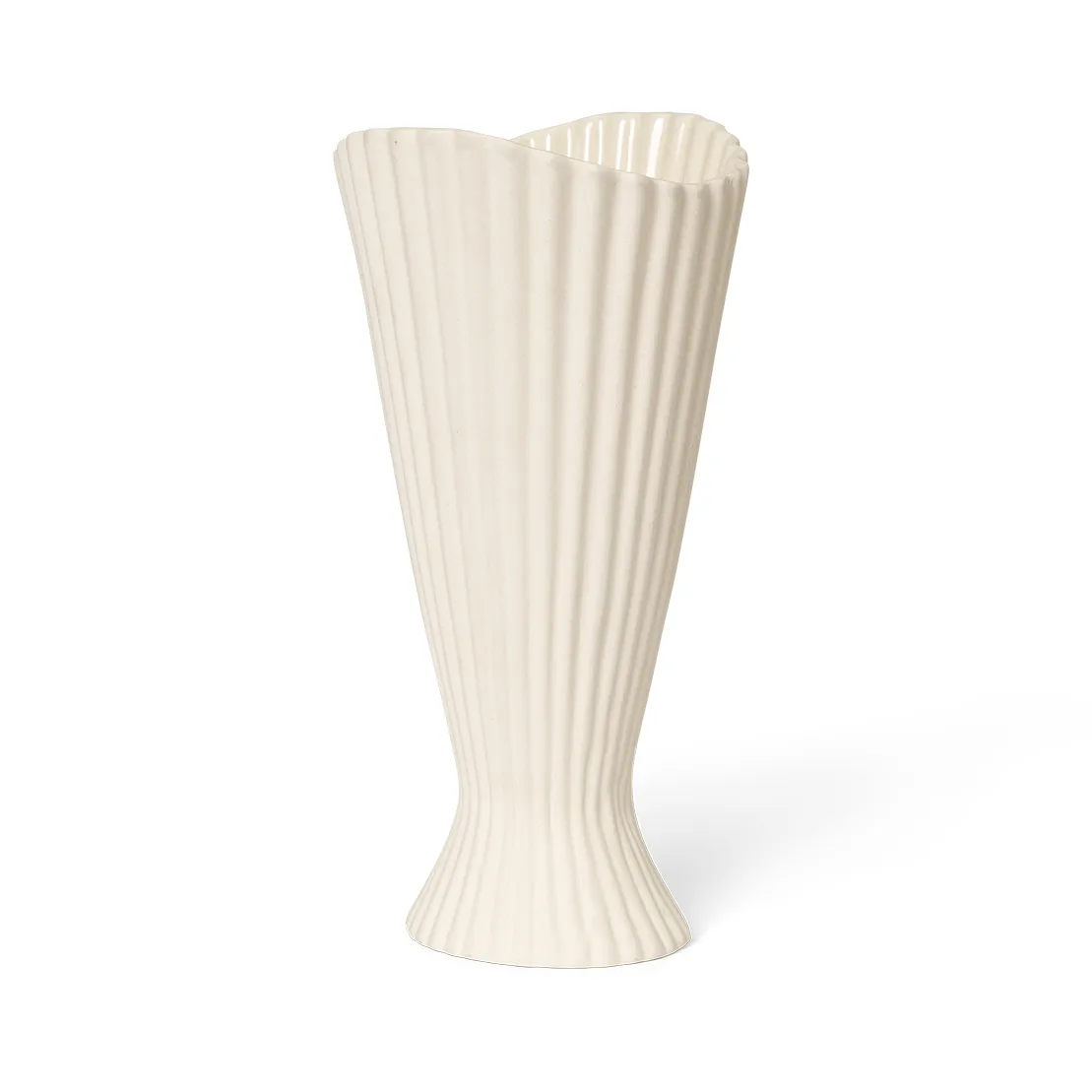 Fountain vaas 23 cm, Off white Ferm Living