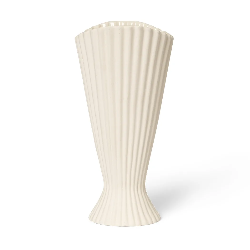 Fountain vaas 23 cm, Off white Ferm Living