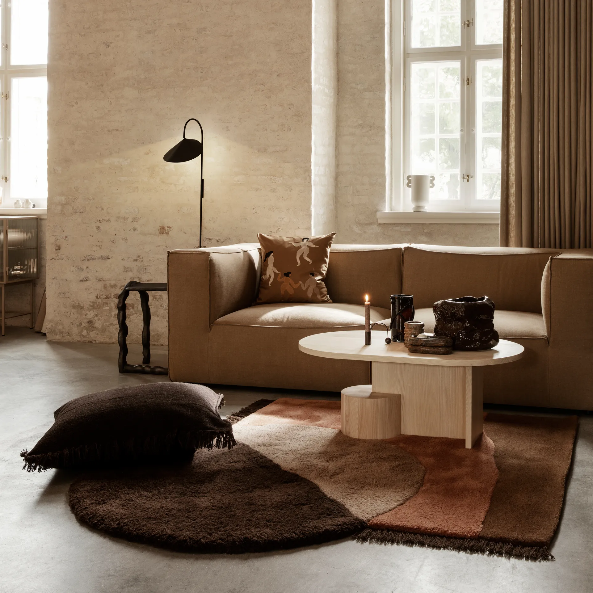 Free kussen 50x50 cm, Sugar kelp Ferm Living