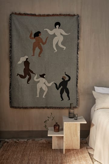 Free tapestry plaid 120x170 cm - Grey - Ferm Living