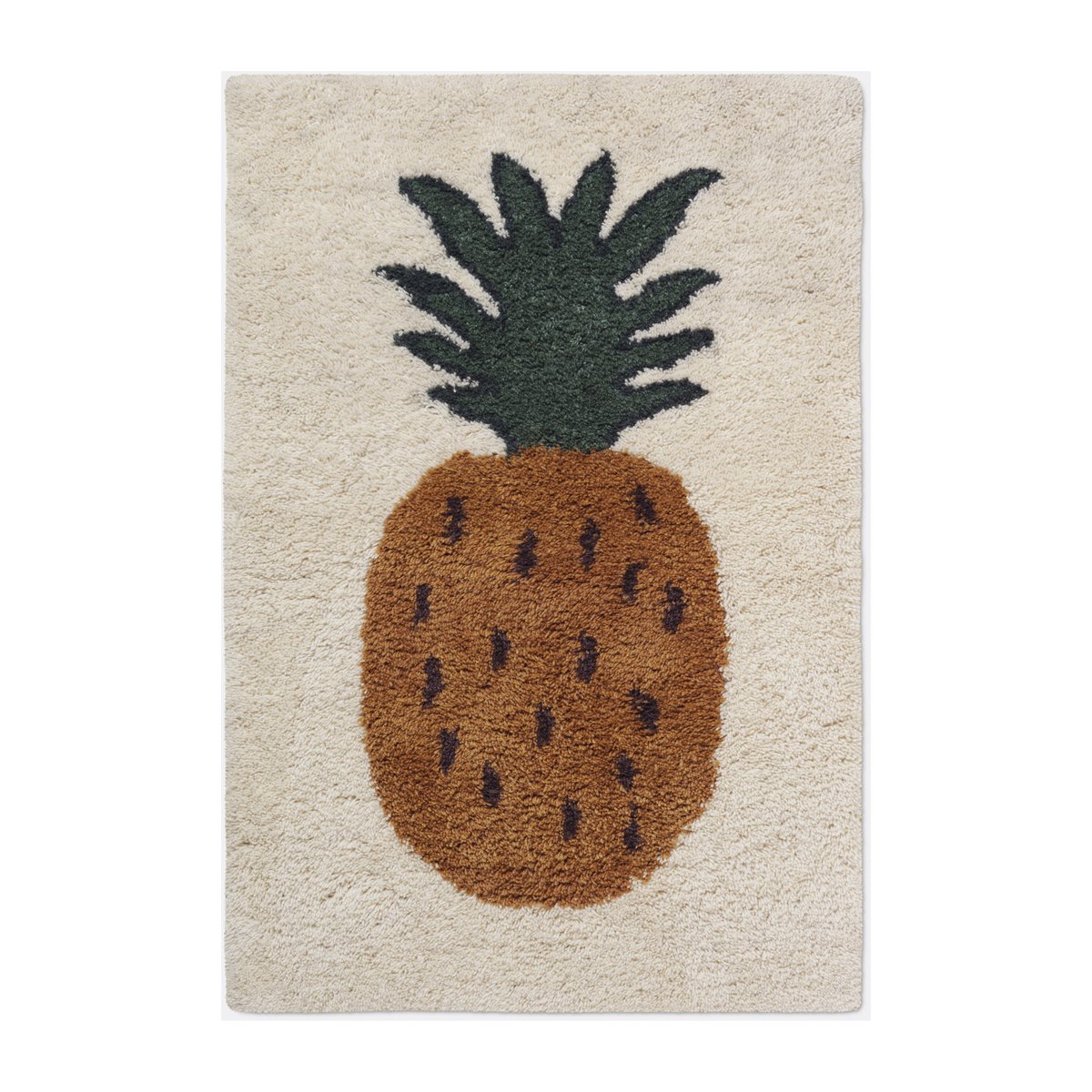 ferm LIVING Fruiticana vloerkleed L 120x180 cm Pineapple
