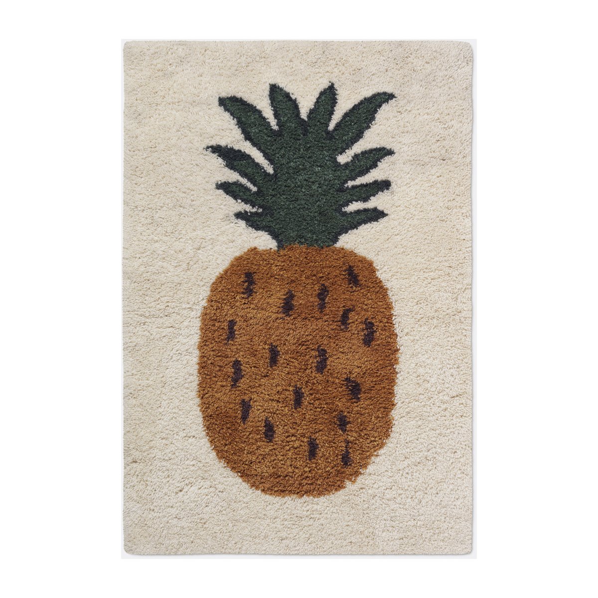 Ferm Living Fruiticana vloerkleed L 120x180 cm Pineapple