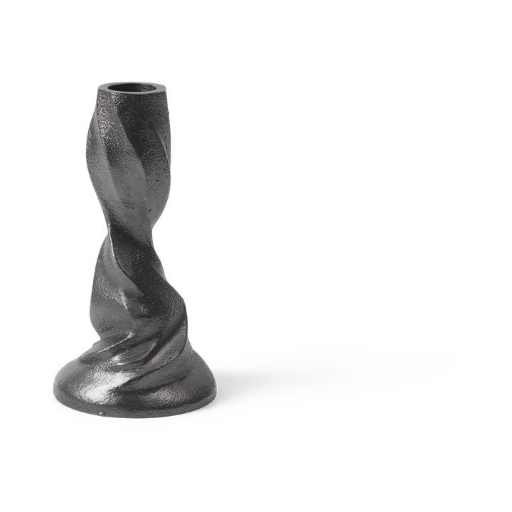 Gale kandelaar 13 cm - Blackened Aluminium - Ferm Living