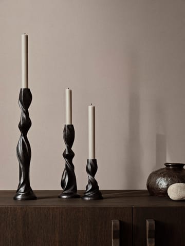Gale kandelaar 13 cm - Blackened Aluminium - Ferm Living