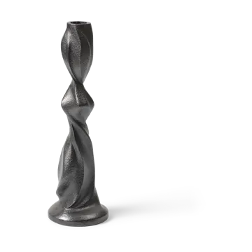 Gale kandelaar 25 cm - Blackened Aluminium - Ferm Living