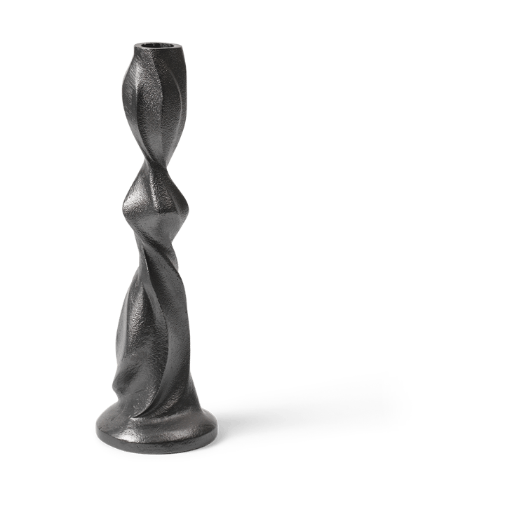 Gale kandelaar 25 cm - Blackened Aluminium - Ferm Living