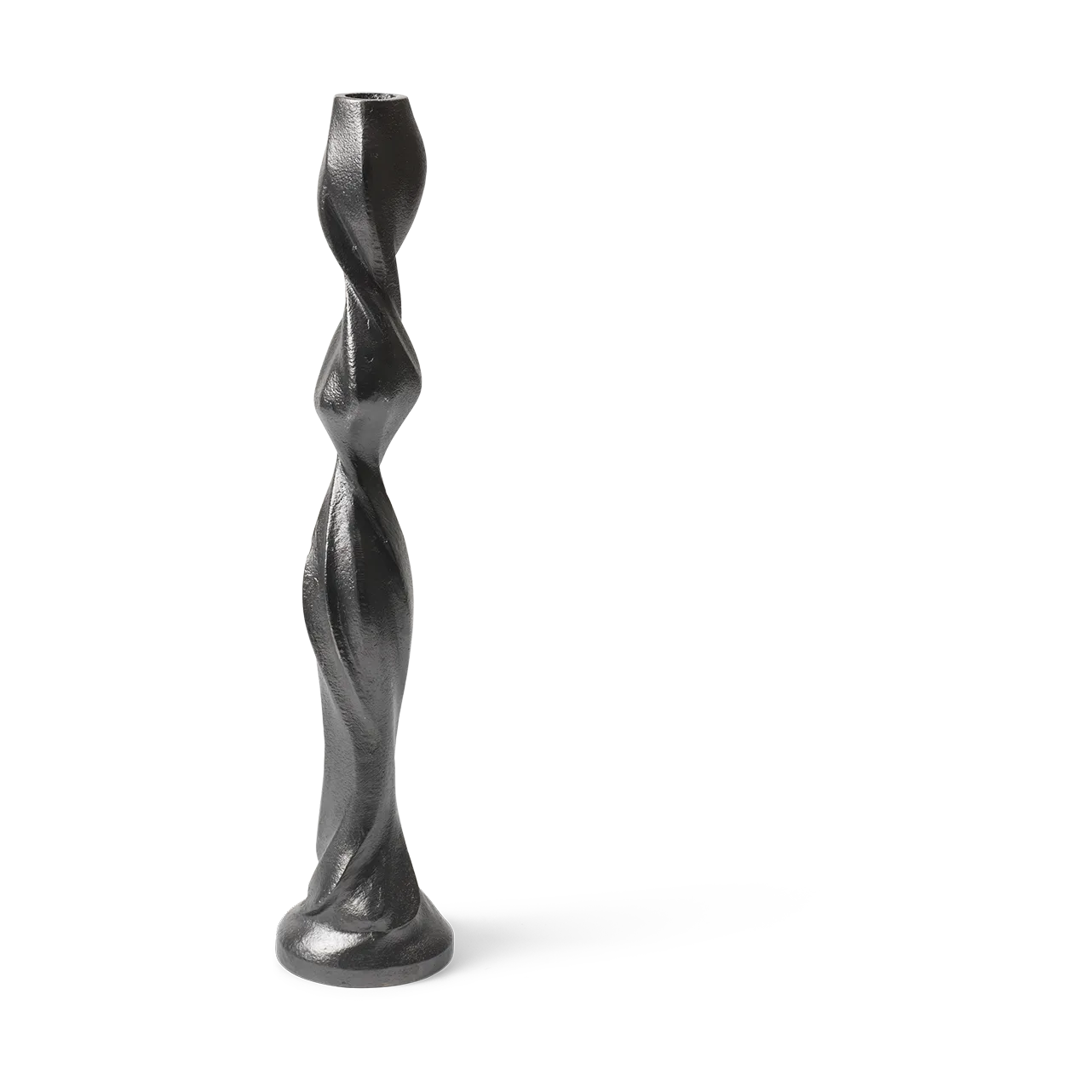 Gale kandelaar 38 cm, Blackened Aluminium Ferm Living