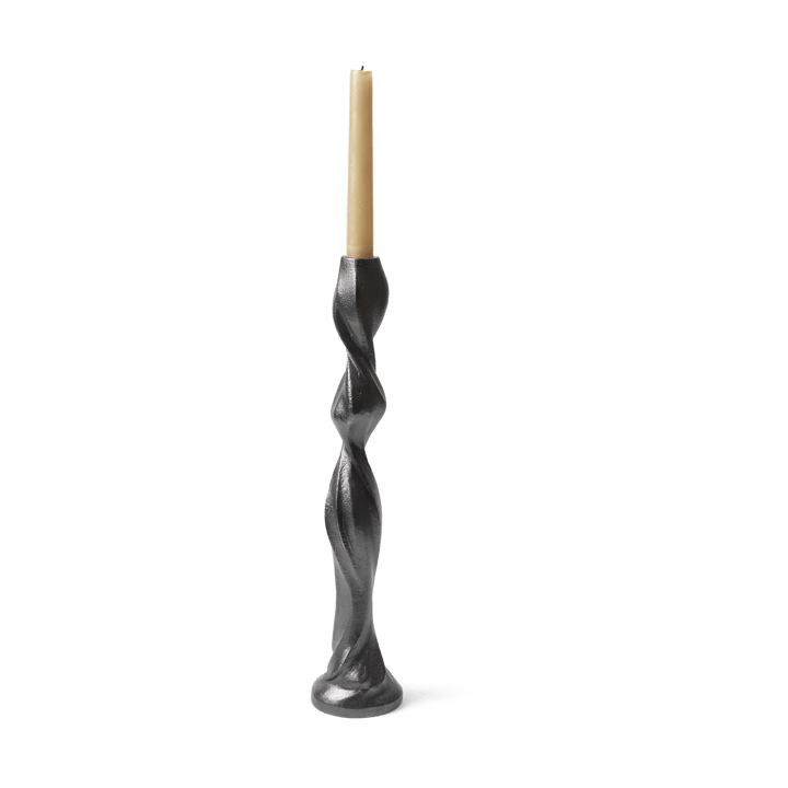 Gale kandelaar 38 cm, Blackened Aluminium Ferm Living