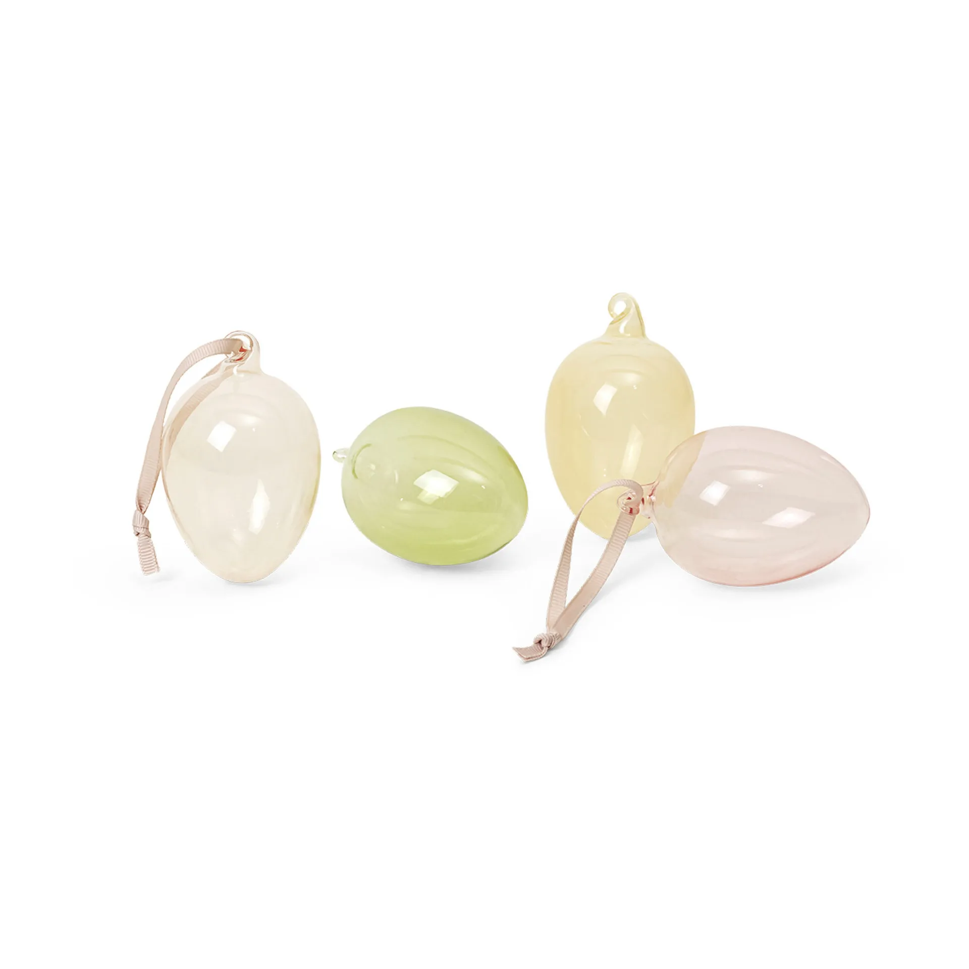 Glass easter eggs 4-pack, Mixed light Ferm Living