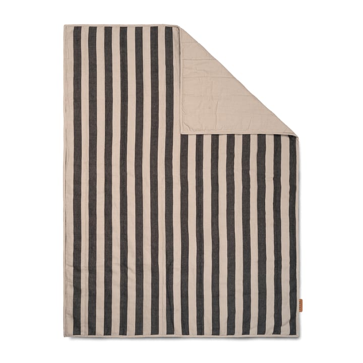 Grand deken 120x170 cm - Sand-black - Ferm LIVING