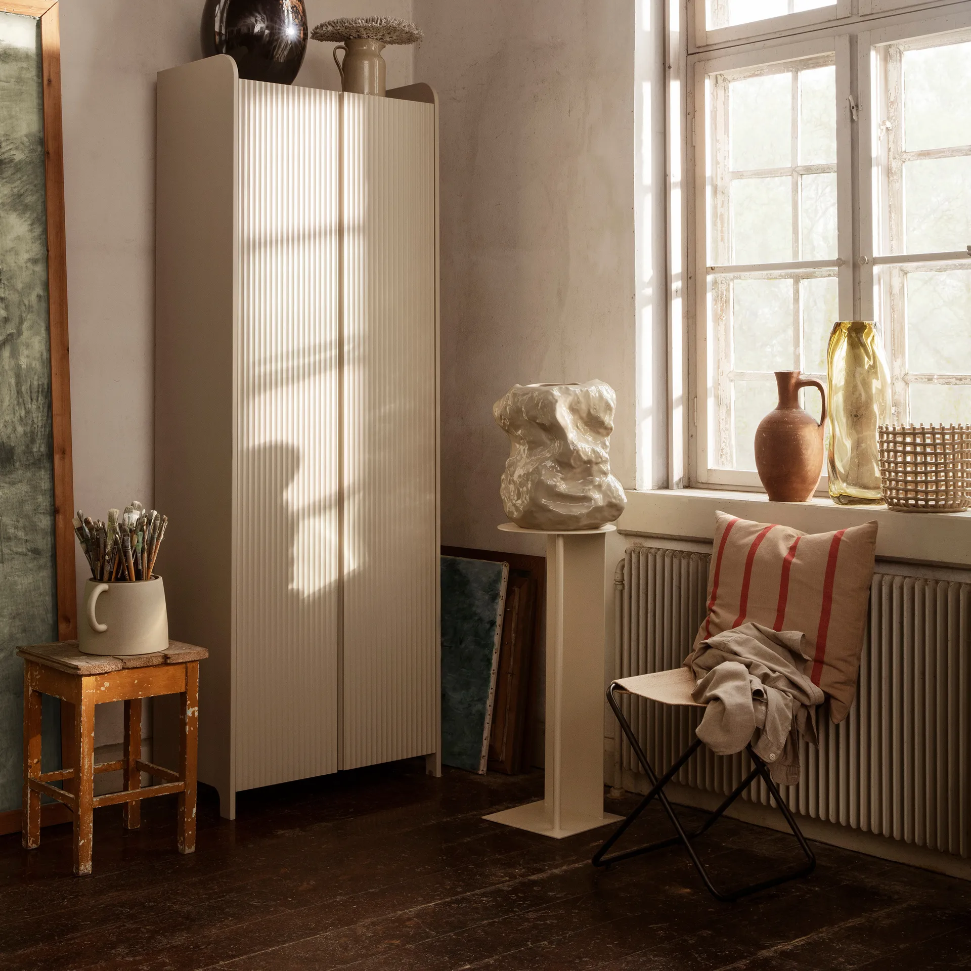 Grand kussen 50x50 cm, Camel-red Ferm Living