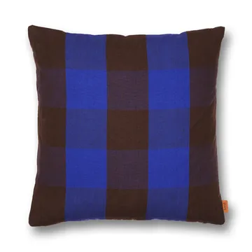 Grand kussen 50x50 cm - Chocolate-bright blue - Ferm Living