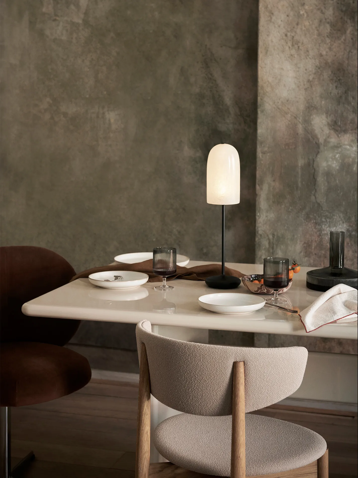 Gry tafellamp, Zwart doorschijnend Ferm Living