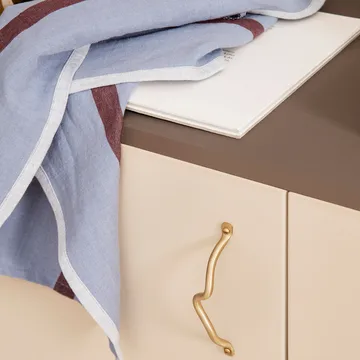 Hale keukendoek 50x70 cm - Faded blue-burgundy - Ferm Living