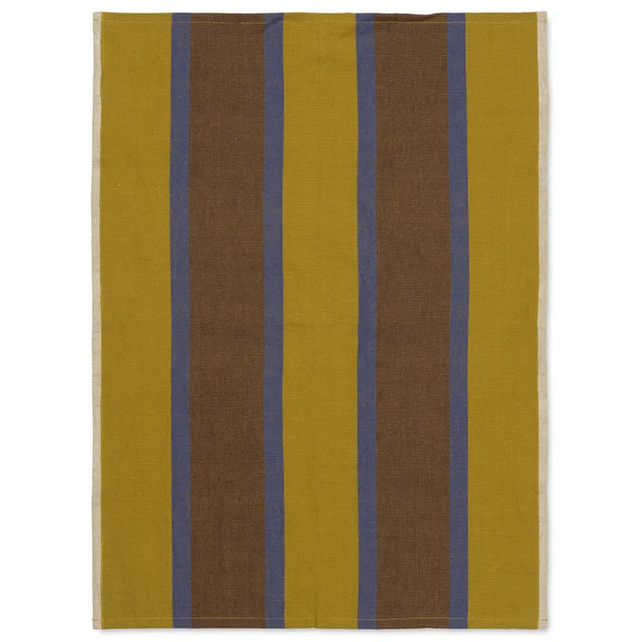 Hale keukendoek 50x70 cm - Lime-bright blue-chocolate - Ferm Living