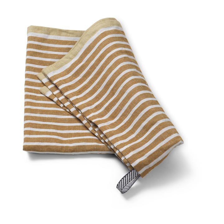 Hale keukenhanddoek 50x70 cm, Golden brown-silver fern Ferm Living