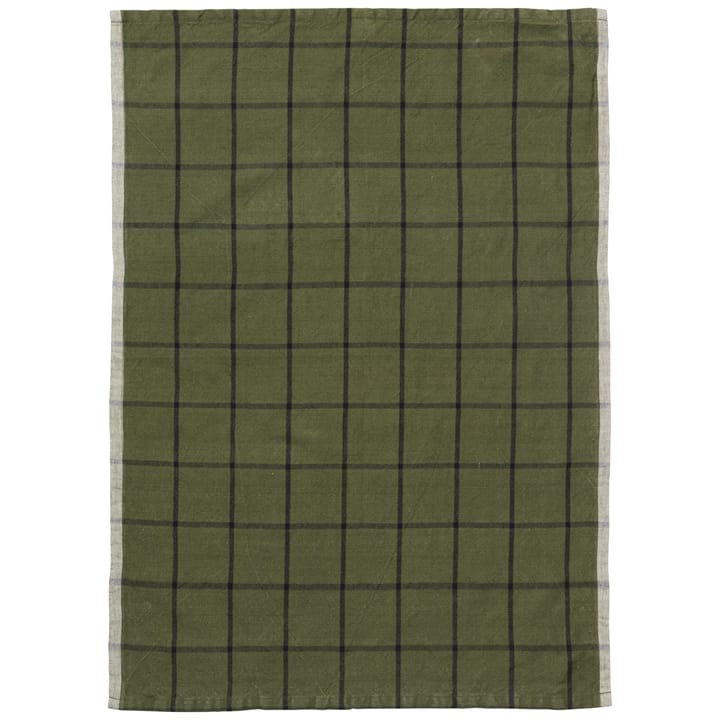 Hale keukenhanddoek 50x70 cm - Green-black - Ferm Living