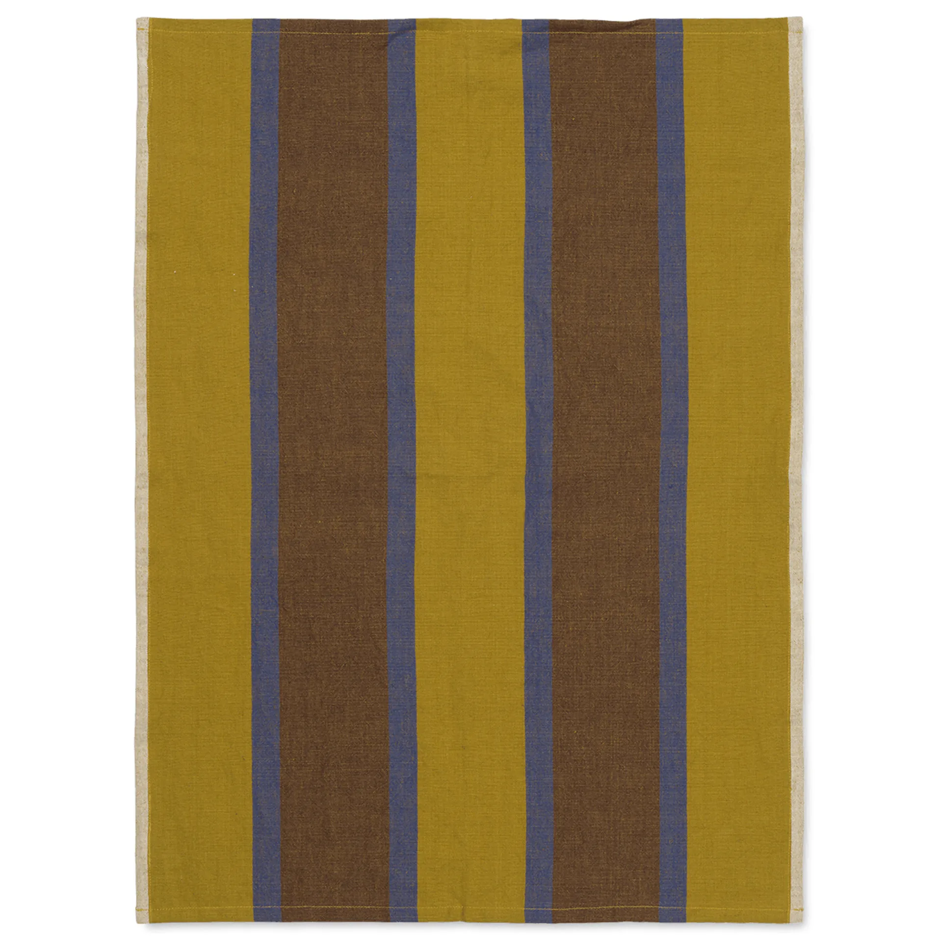 Hale keukenhanddoek 50x70 cm, Lime-bright blue-chocolate Ferm Living