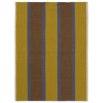Hale keukenhanddoek 50x70 cm - Lime-bright blue-chocolate - Ferm Living