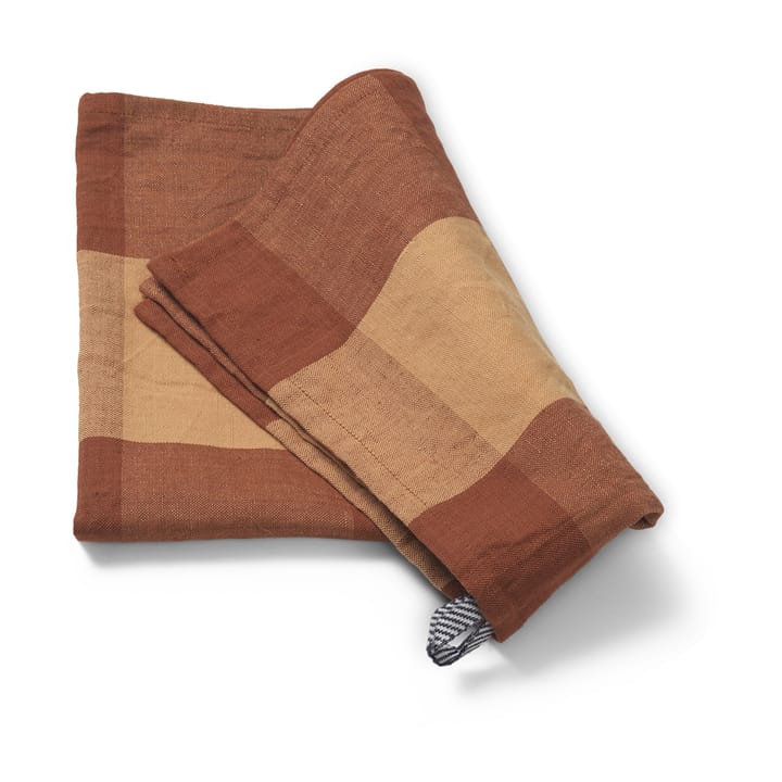 Hale keukenhanddoek 50x70 cm, Peach-spice red Ferm Living