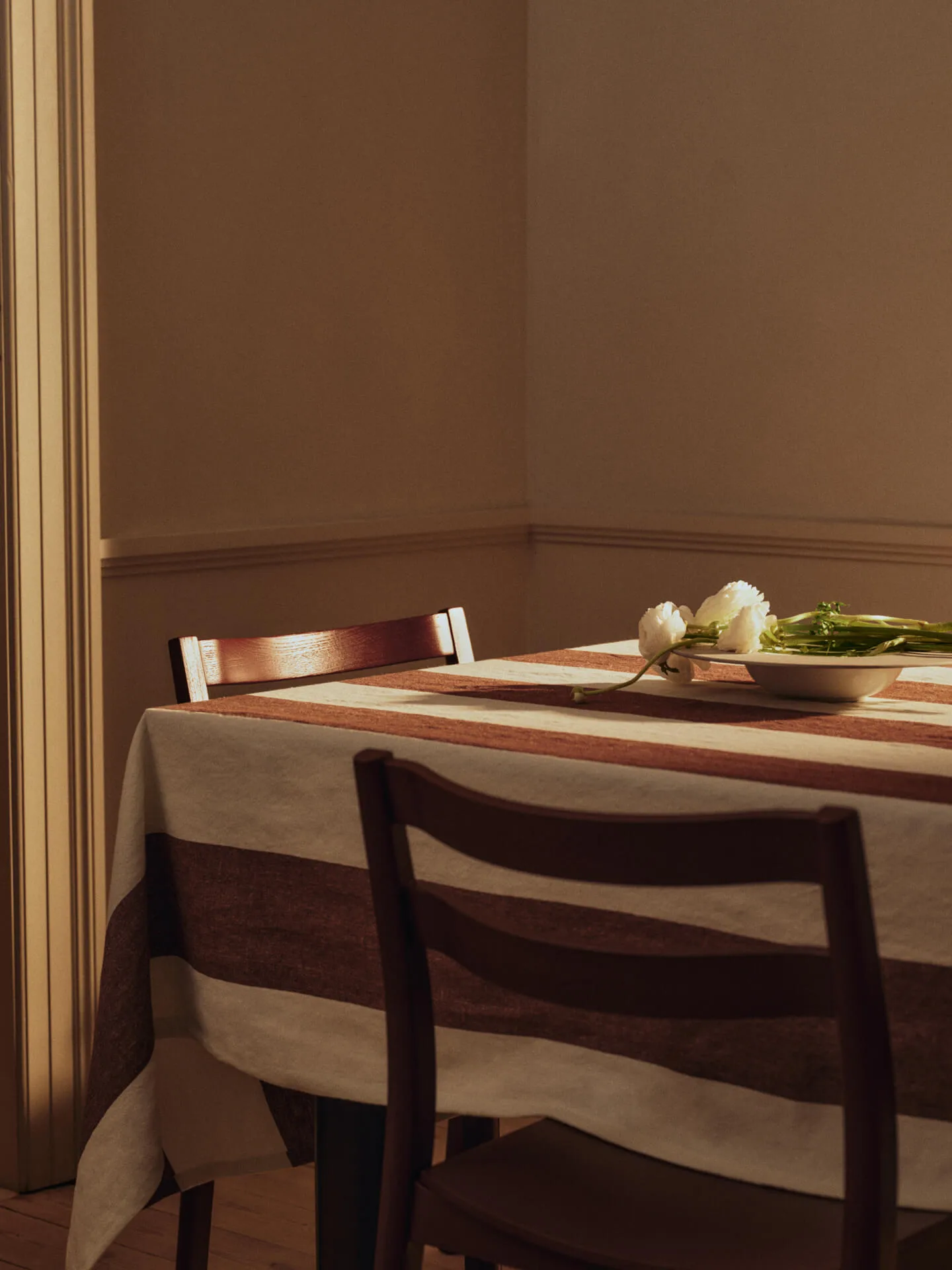 Hale tafelkleed, Chestnut-frosted lime, 150x240 cm Ferm Living