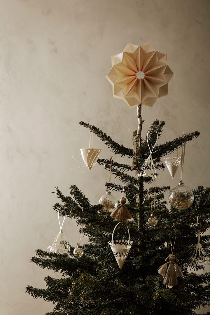 Hangende kerstpuntzak Ø10cm  3-pack, Off-white Ferm Living