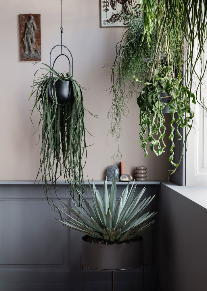 Hanging deco pot hangende pot Ø18.5 cm, Zwart Ferm Living