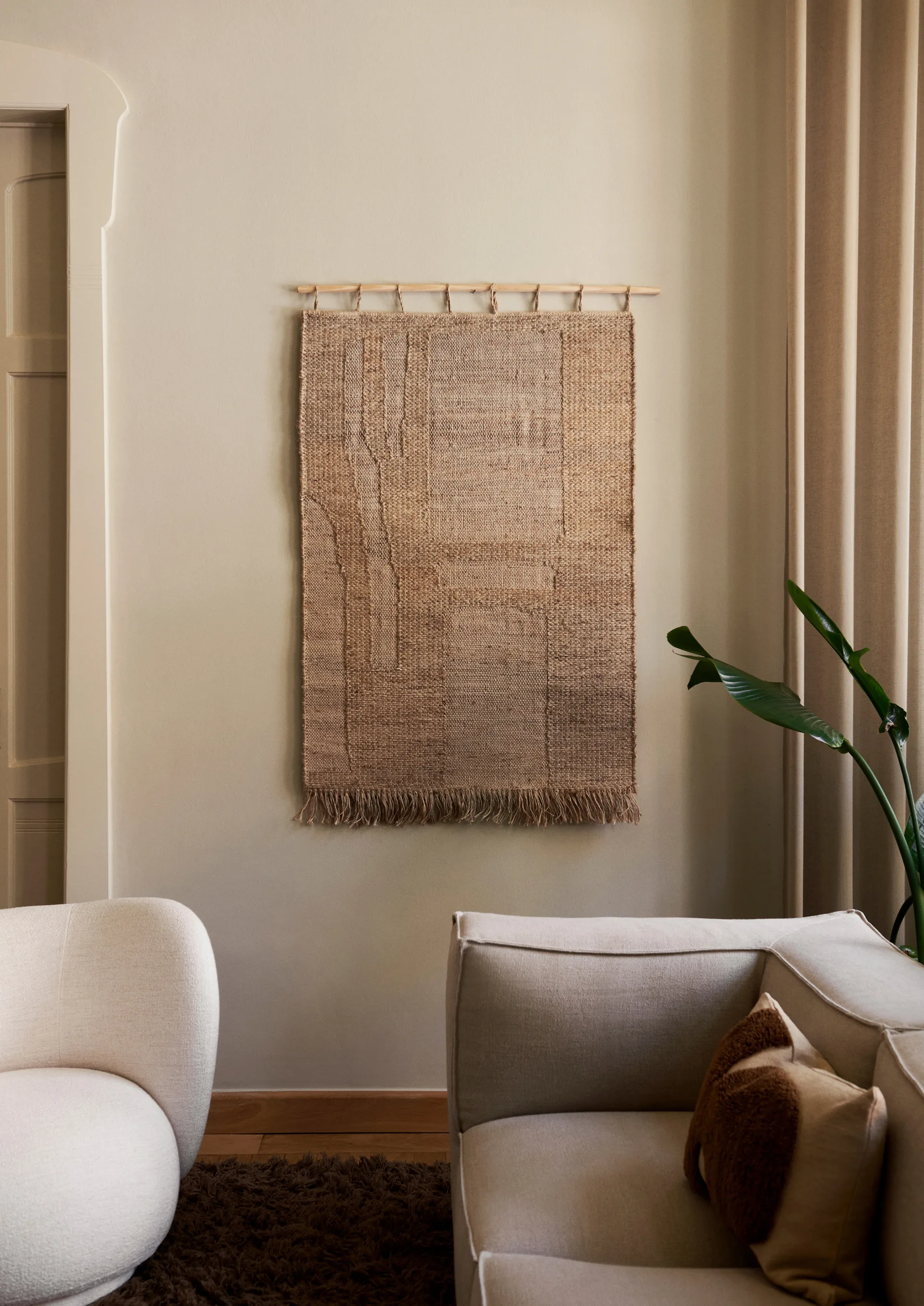 Harvest wanddecoratie 100x165 cm, Natural Ferm Living