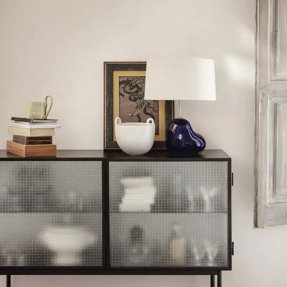 Haze sideboard, cashmere, golvend glas Ferm Living