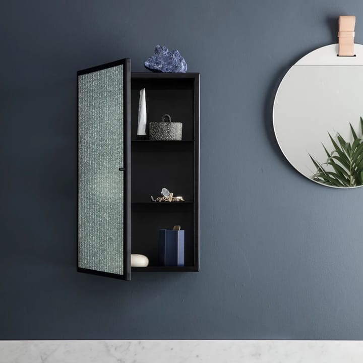 Haze Wandkast, black, geruit glas Ferm Living