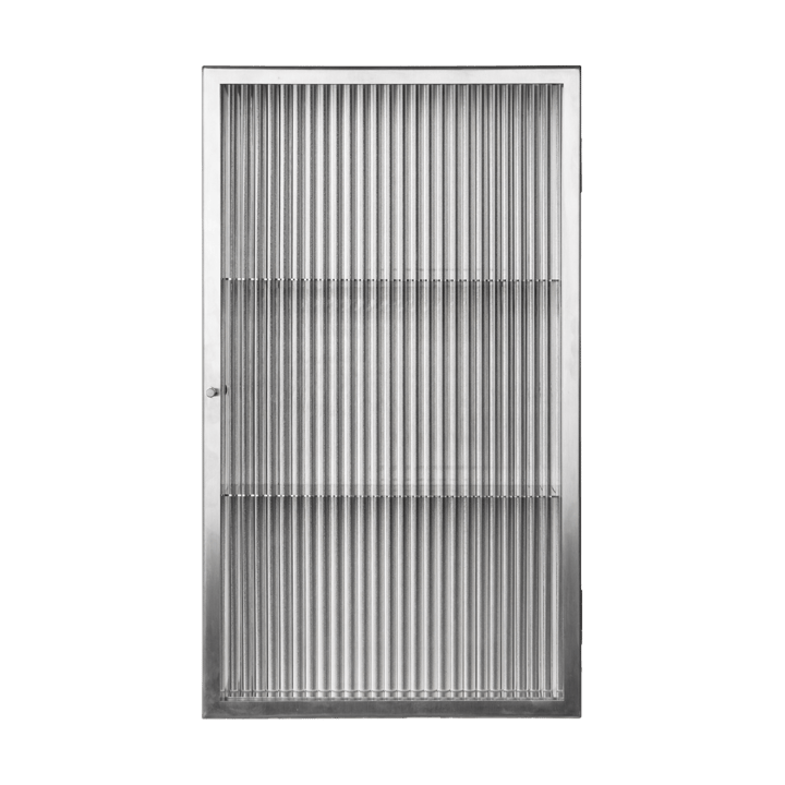 Haze wandkastje - Reeded glass - stainless steel - Ferm Living