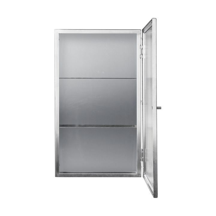 Haze wandkastje, Reeded glass - stainless steel Ferm Living