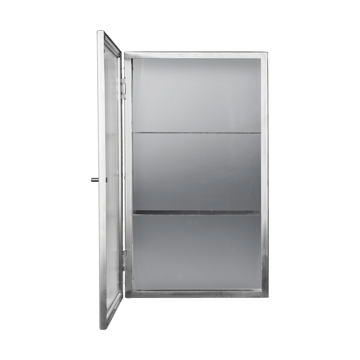 Haze wandkastje - Reeded glass - stainless steel - Ferm Living