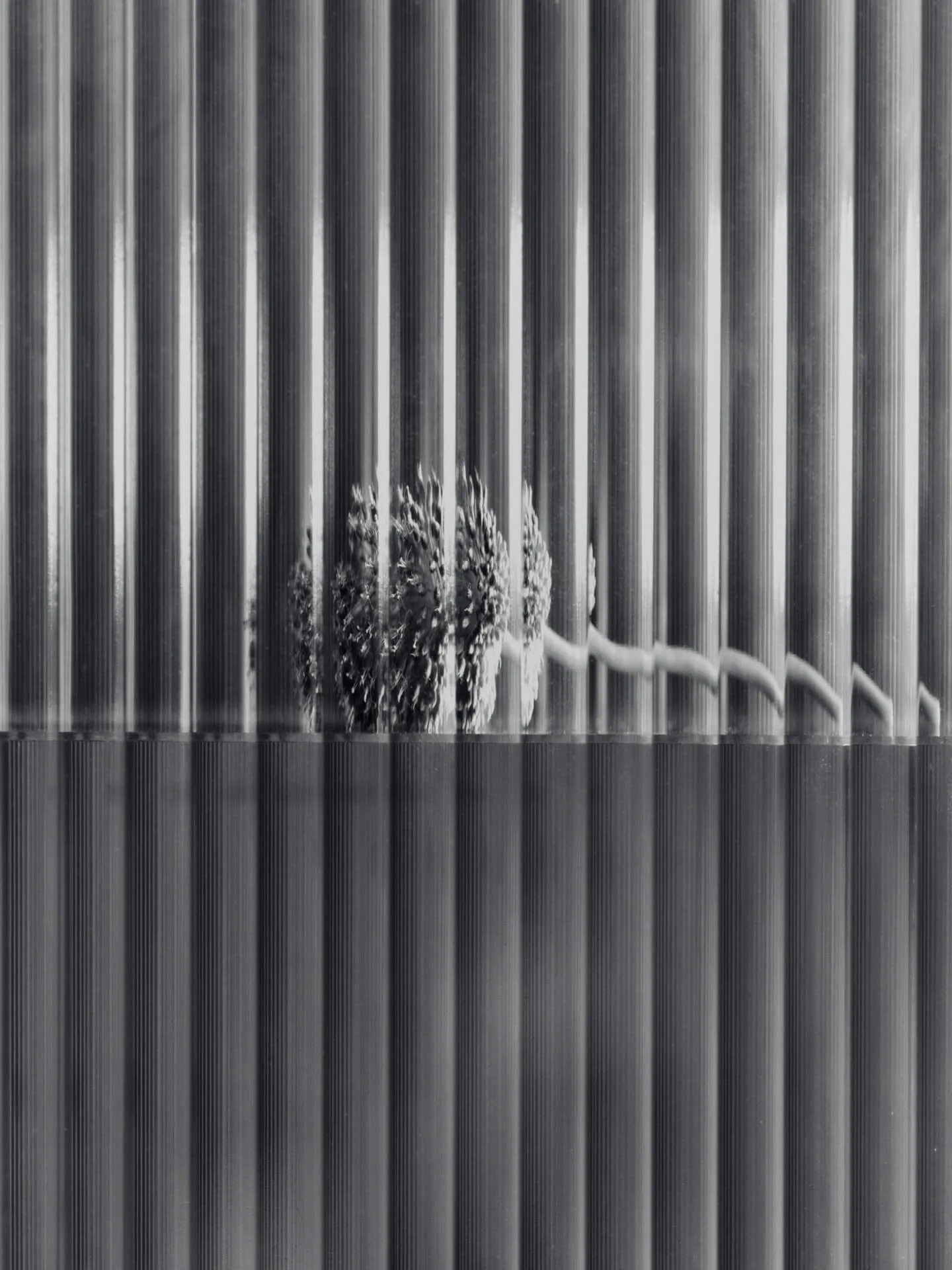 Haze wandkastje, Reeded glass - stainless steel Ferm Living