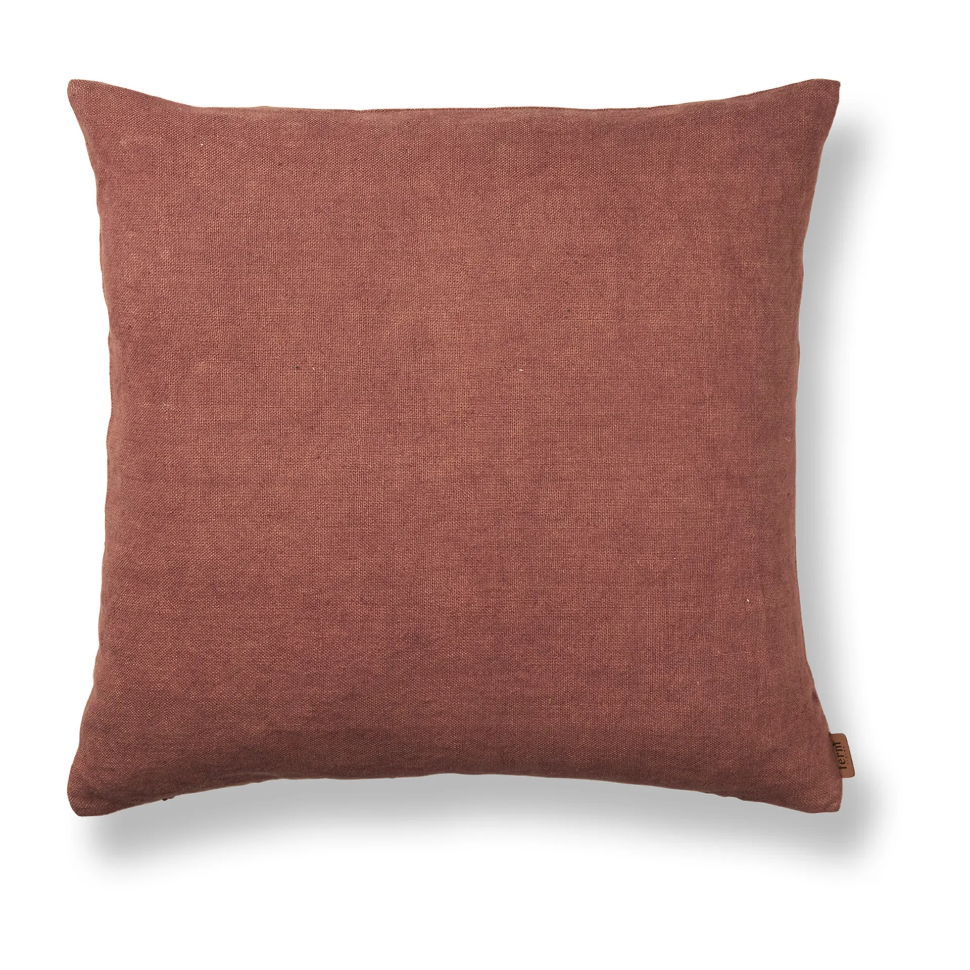 Heavy Linen kussen 50x50 cm, Berry Red Ferm Living