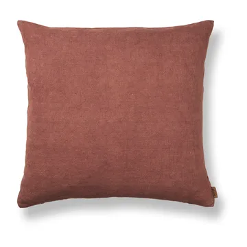 Heavy Linen kussen 50x50 cm - Berry Red - Ferm Living