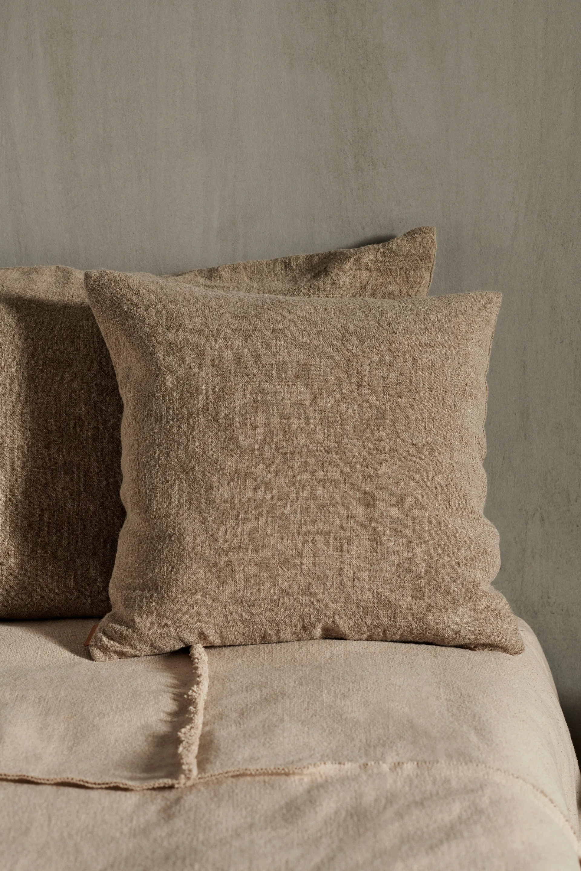 Heavy Linen kussen 50x50 cm, Natural Ferm Living