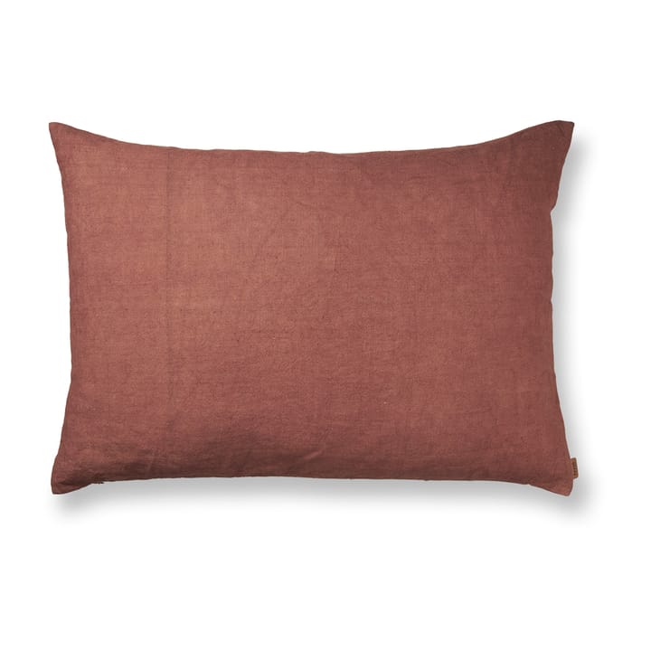 Heavy Linen kussen 60x80 cm - Berry Red - Ferm LIVING