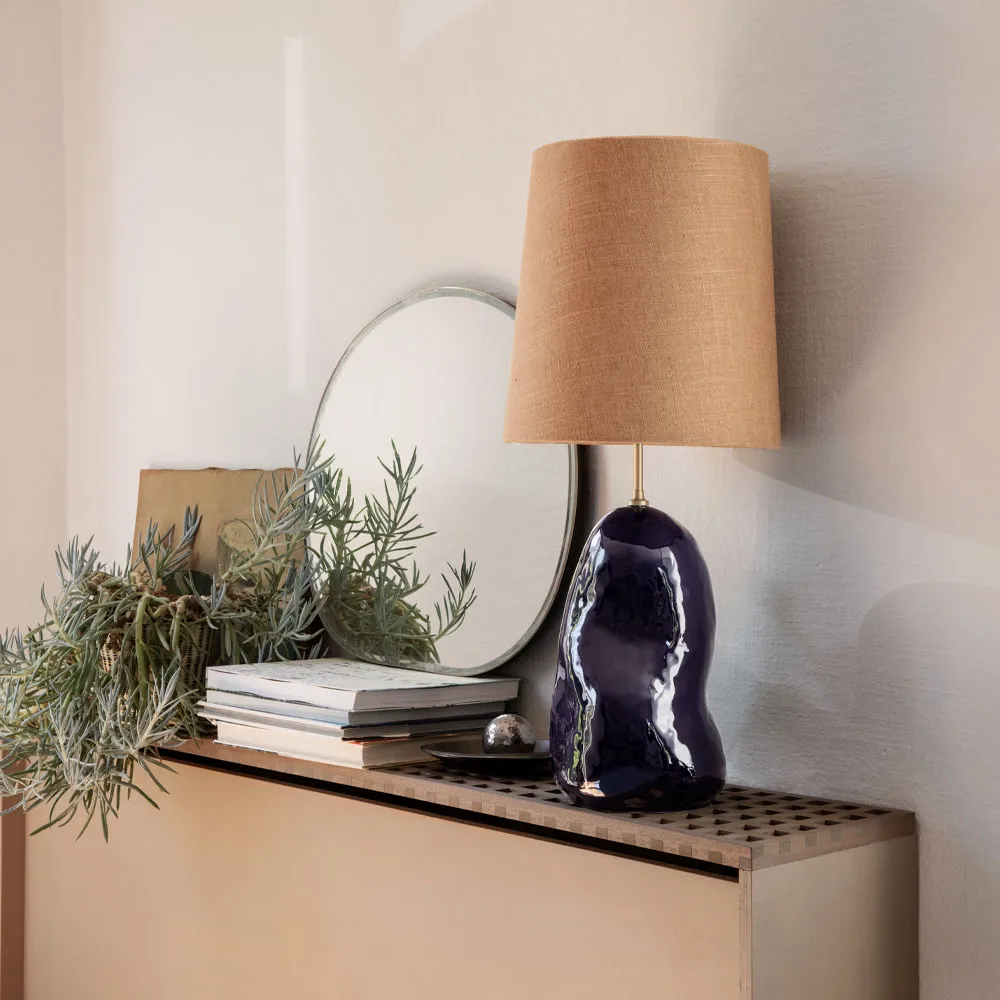 Hebe Lampenvoet, dark grey, large Ferm Living