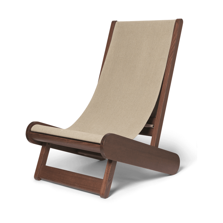 Hemi loungefauteuil - Dark stained, natural - Ferm Living