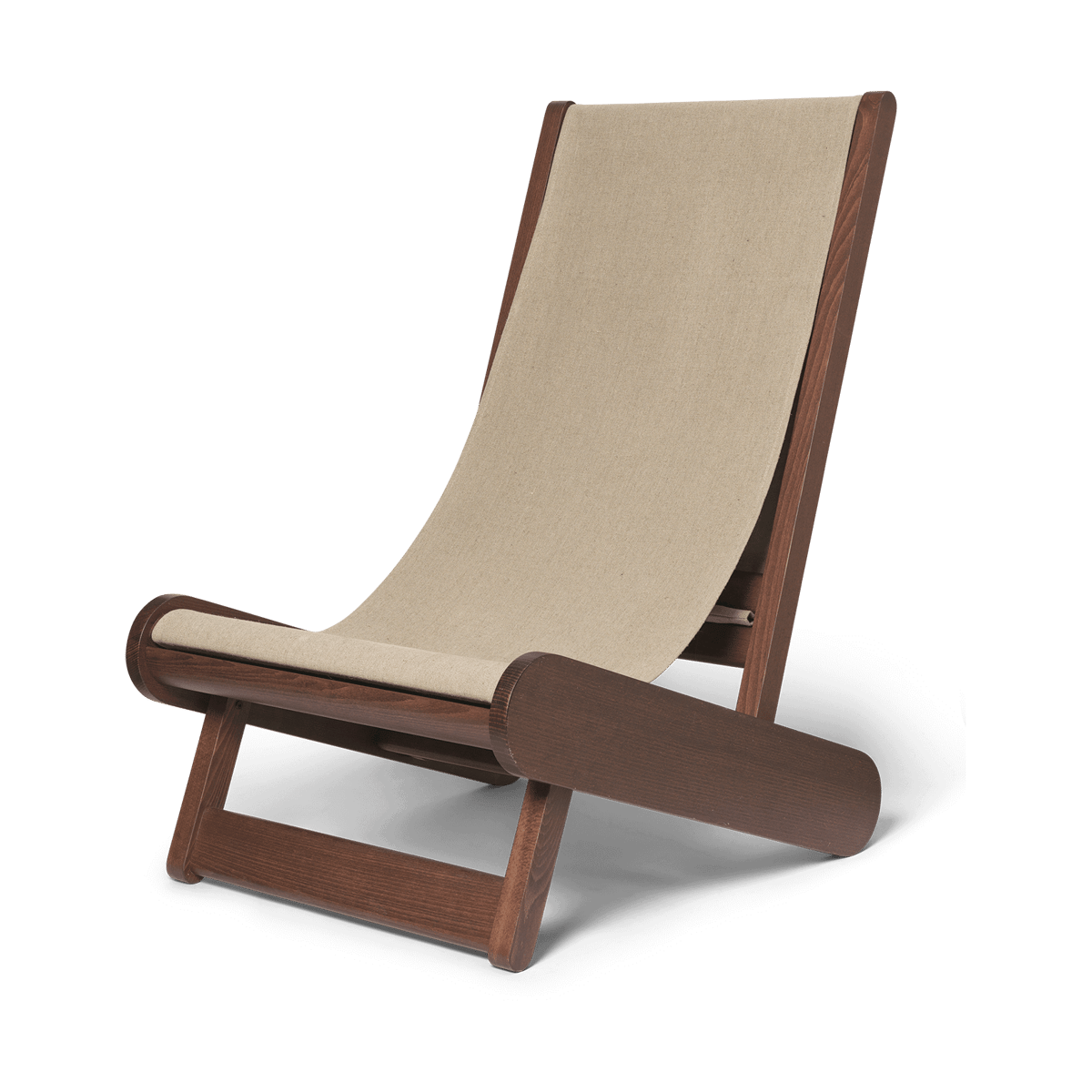 ferm LIVING Hemi loungefauteuil Dark stained, natural