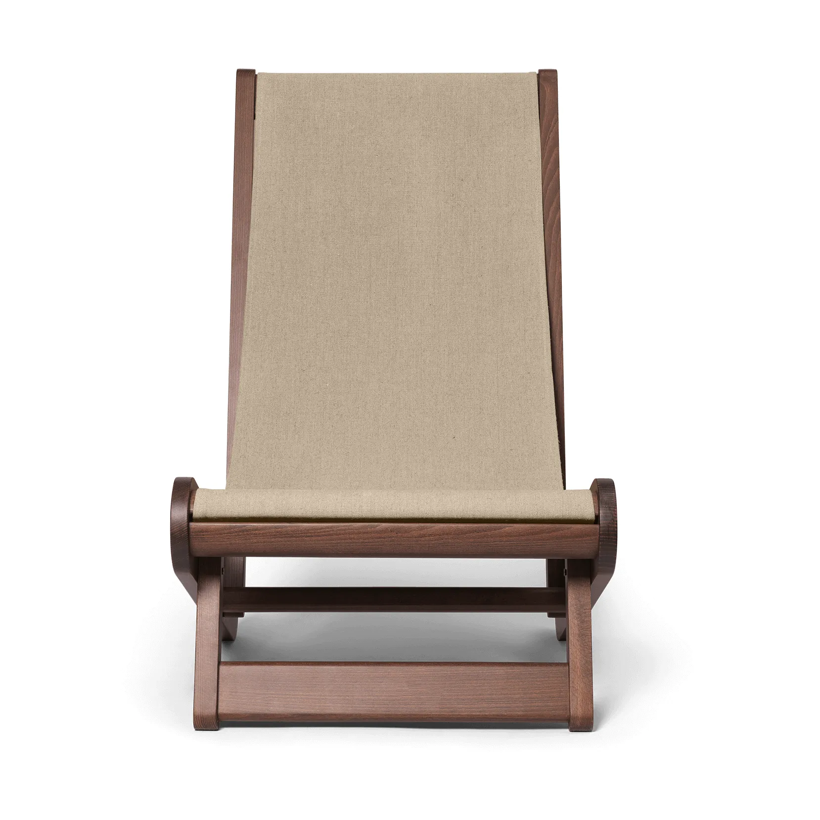 Hemi loungefauteuil, Dark stained, natural Ferm Living