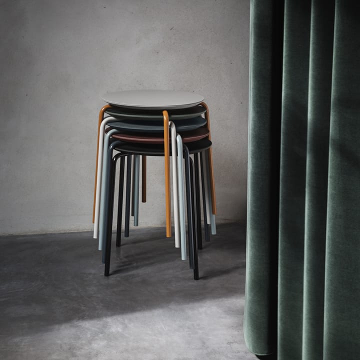 Herman  Kruk, red brown, verchroomd onderstel Ferm Living