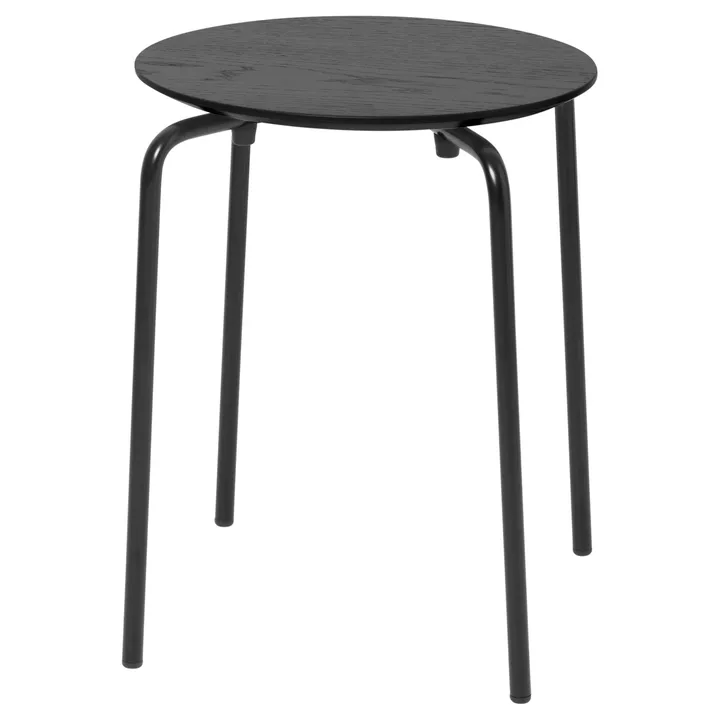 Herman ronde kruk - Black, Ø30,5x45 cm - Ferm Living