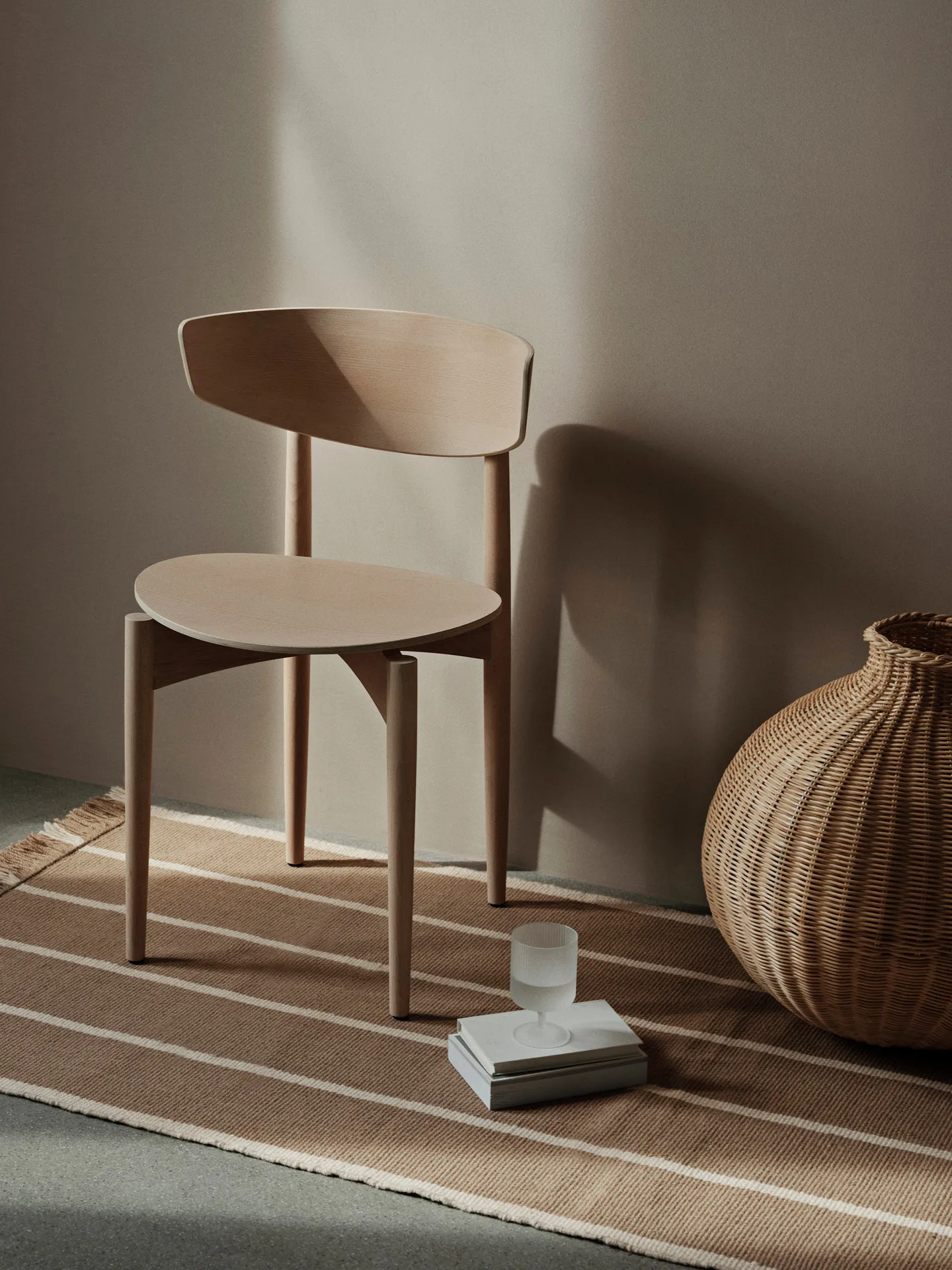 Herman stoel, White Oiled Beech Ferm Living